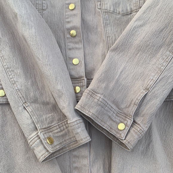 DG 2 by Diane Gilman Peplum Jean Jacket 2 in 1 - Picture 5 of 7